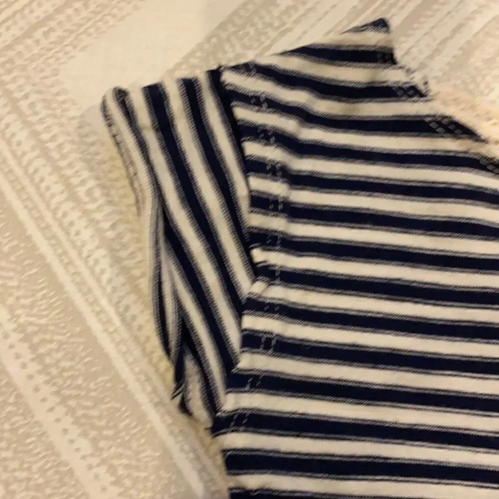 Polo Ralph Lauren Black & Ivory Striped Girls Top